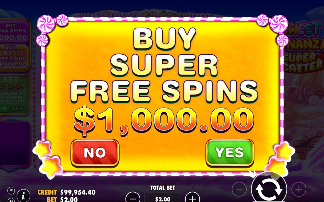 Basisspiel mit aktivem SUPER SCATTER